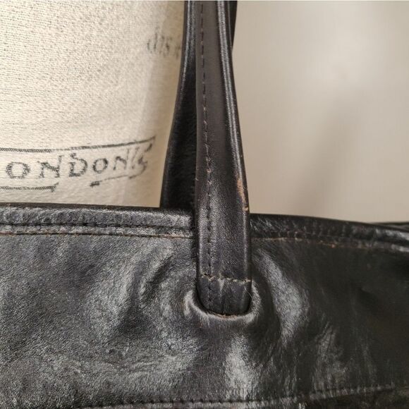 70s Kilim Leather Tote Carpetbag - Picture 8 of 12